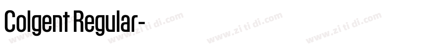 Colgent Regular字体转换